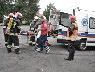 Miniaturka artykułu Akcja ewakuacyjna w ZSP w Wojsławicach-Kolonii
