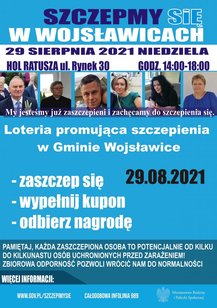 Miniaturka artykułu Loteria promująca szczepienia w gminy Wojsławice