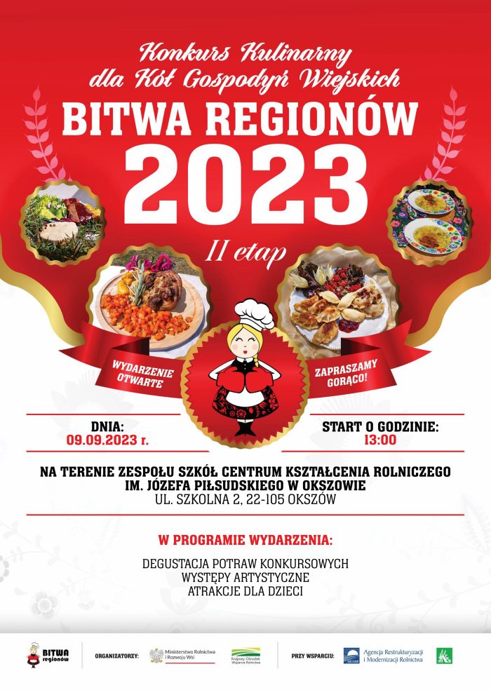 Miniaturka artykułu Zaproszenie na II etap Konkursu Kulinarnego „Bitwa Regionów”