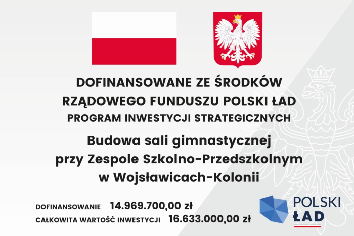 Miniaturka artykułu Budowa sali gimnastycznej przy Zespole Szkolno-Przedszkolnym w Wojsławicach-Kolonii