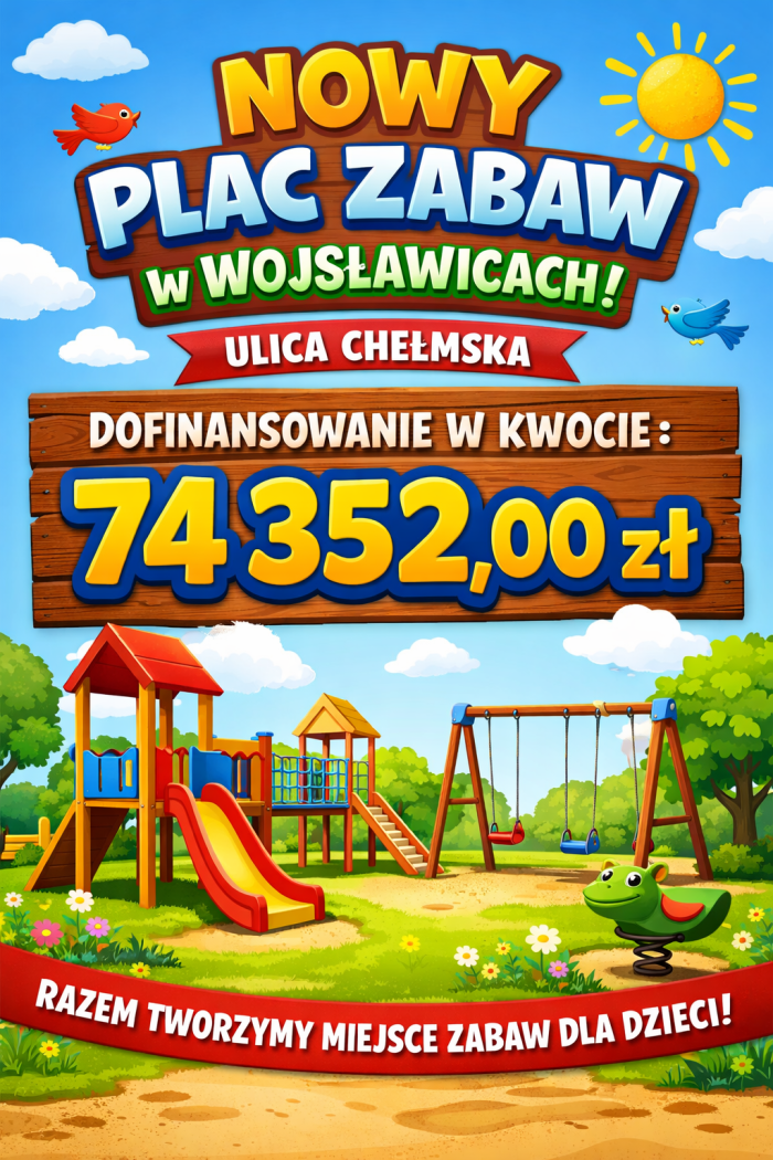 Miniaturka artykułu Dofinansowanie budowy placu zabaw