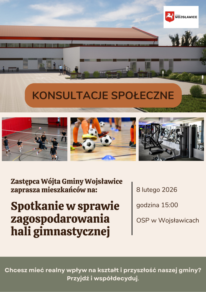 Miniaturka artykułu Zaproszenie na spotkanie dot. sali gimnastycznej