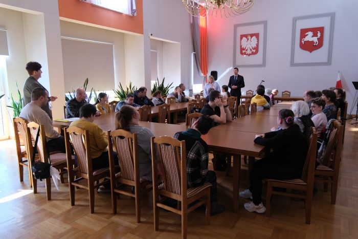 Spotkanie uczestników WTZ z kierownictwem urzedu