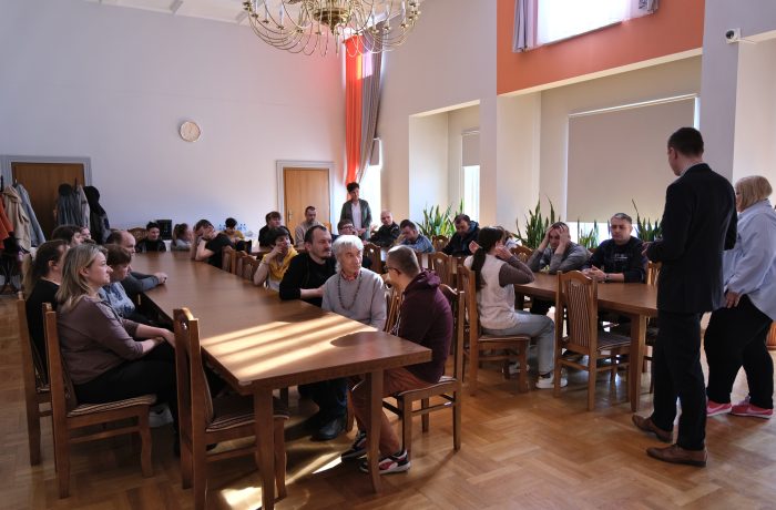 Spotkanie uczestników WTZ z kierownictwem urzedu