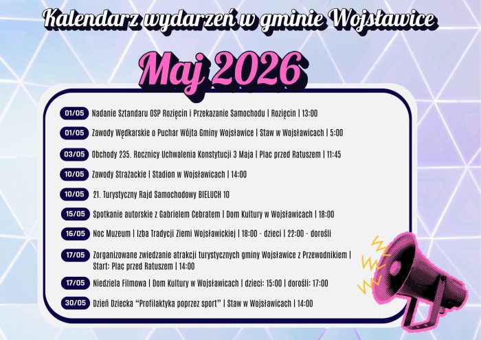 Miniaturka artykułu Kalendarz wydarzeń kulturalnych na maj 2026 r.