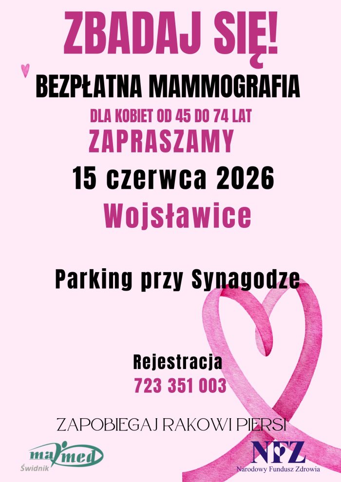 Miniaturka artykułu Zapraszamy na bezpłatną mammografię