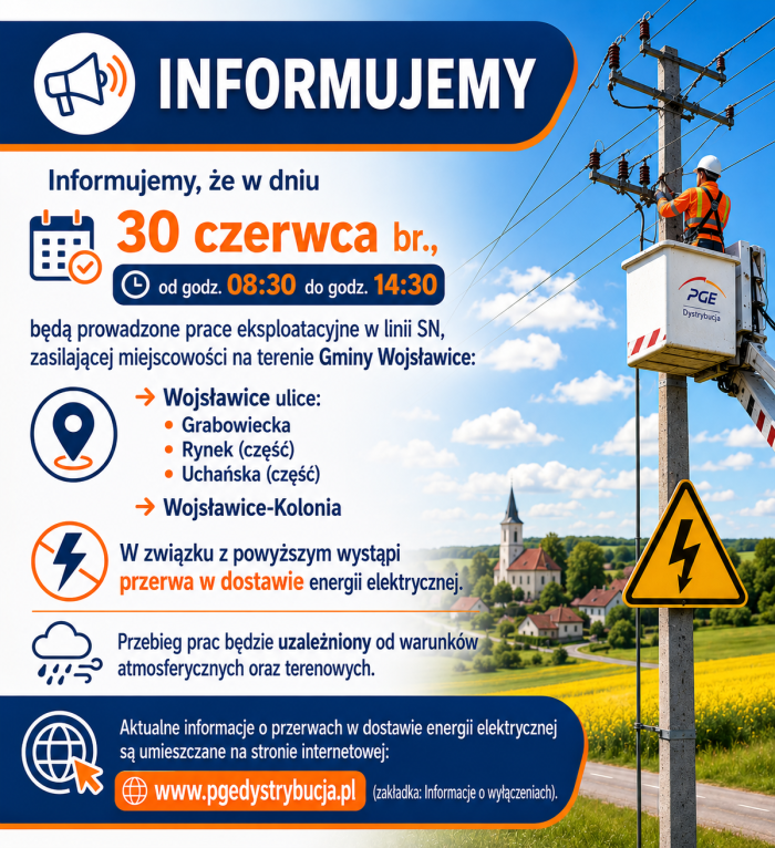Miniaturka artykułu Informacja o przerwie w dostawie energii