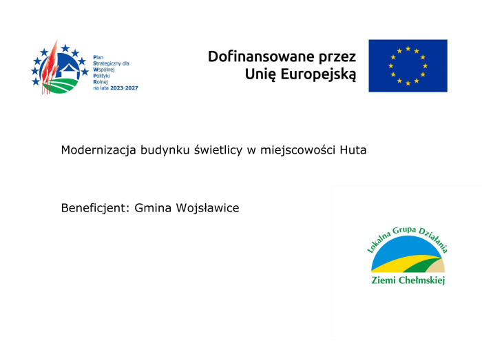 Miniaturka artykułu Modernizacja budynku świetlicy w miejscowości Huta