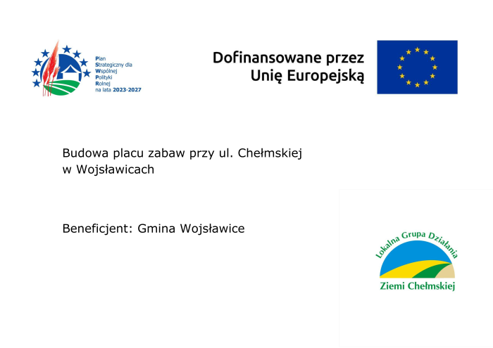Miniaturka artykułu Budowa placu zabaw przy ul. Chełmskiej w Wojsławicach