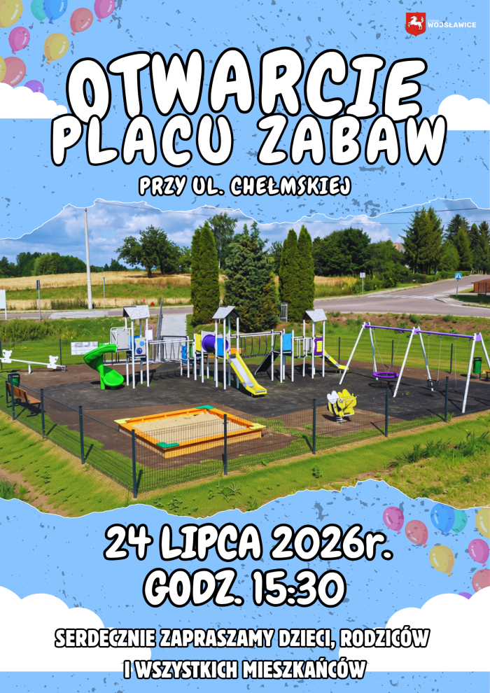 Miniaturka artykułu Zaproszenie na otwarcie placu zabaw przy ul. Chełmskiej