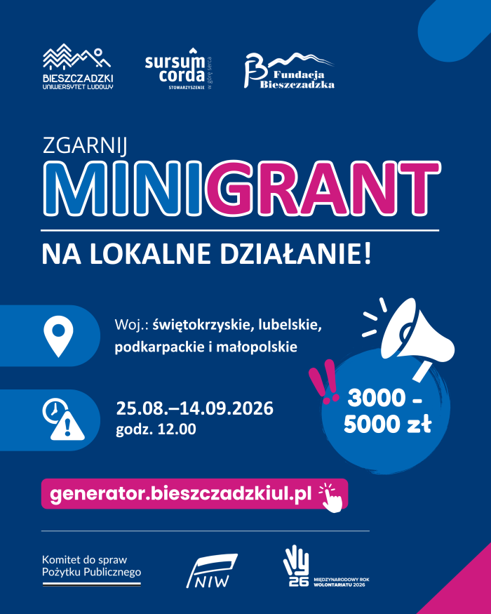 Miniaturka artykułu Masz pomysł na lokalną inicjatywę? Zdobądź minigrant!